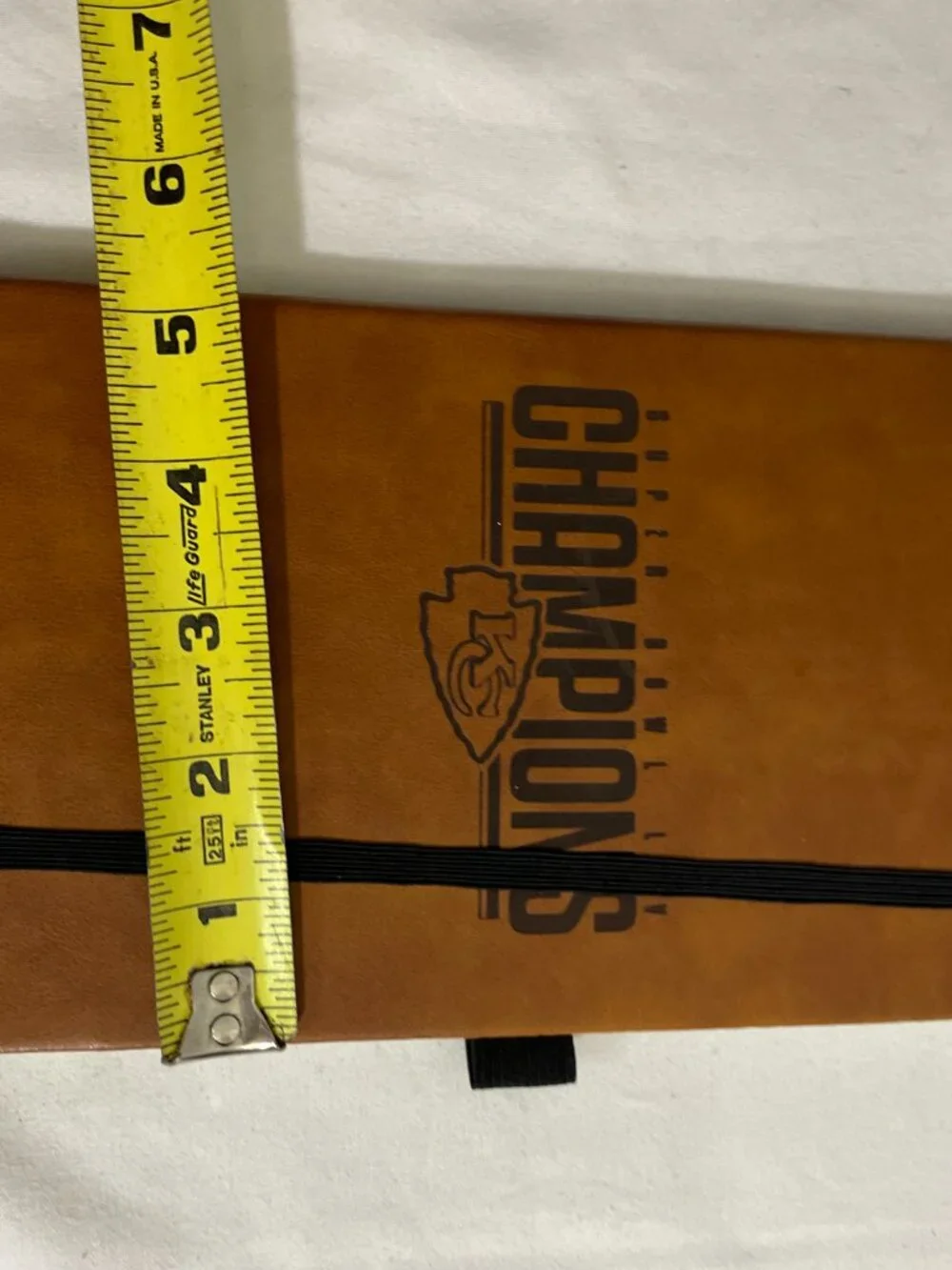 Kansas City Chiefs Champions Faux Leather Journal Notebook Lined Pages 5x7